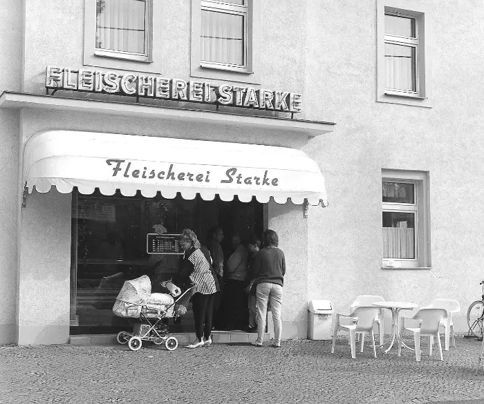 Ansicht der Fleischerei im Jahr 2000