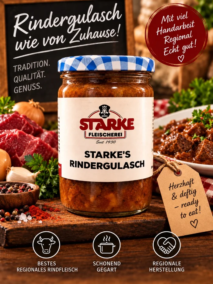 Starke&rsquo;s beef goulash in a jar