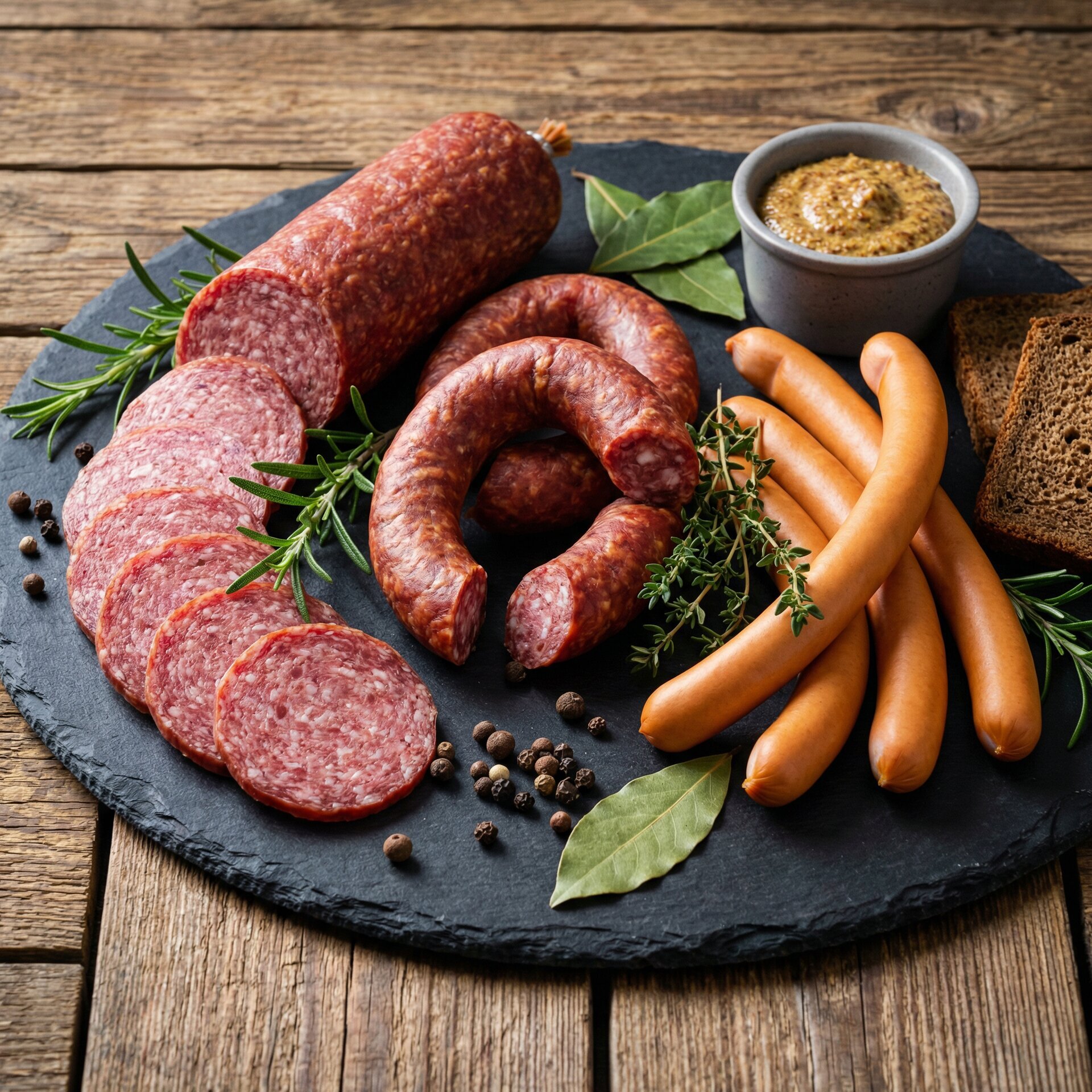 Wurst- und Fleischspezialitäten aus dem Sortiment der Fleischerei Starke