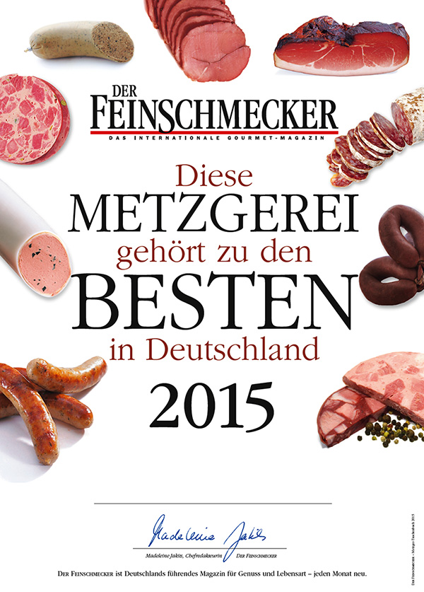 Feinschmecker 2015 Beste Metzgerei