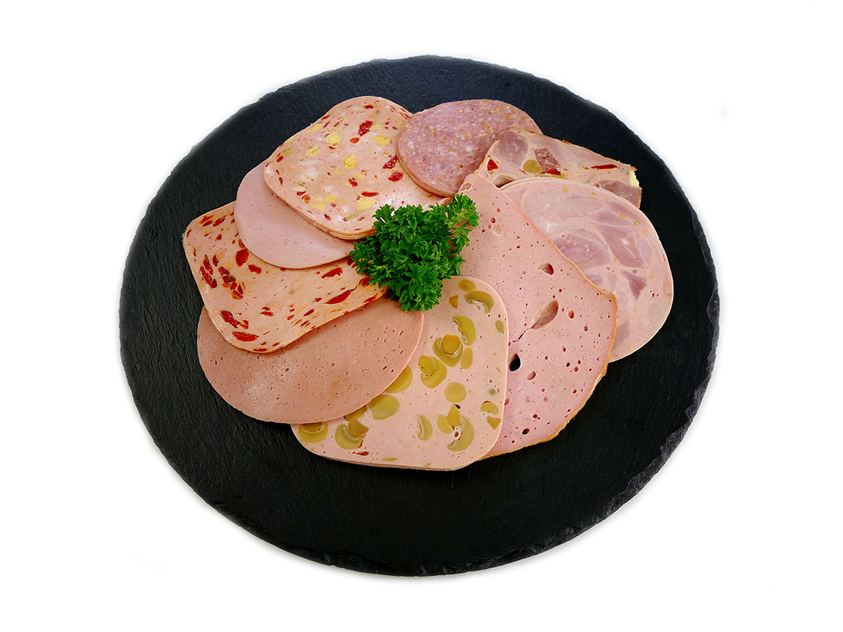 Brühwurstaufschnitt